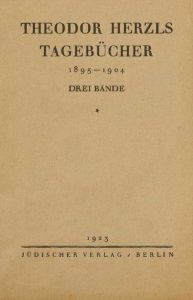 Theodor Herzel Tagebuecher drei Bände Titelseite